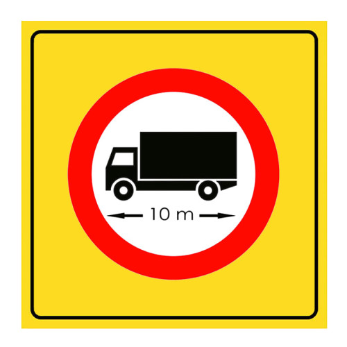 No Entry Sign for Vehicles More Than One Meter Length TT-22