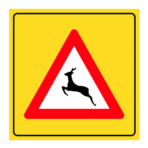 Wild Animals Passable Sign Traffic Sign T-14b