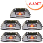 Solar Powered Solar Led Road Button Red (5 PCS)