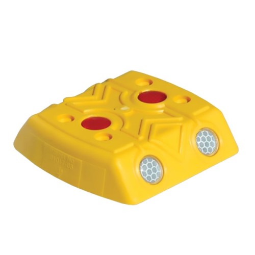 Plastic Square Road Button with Reflector