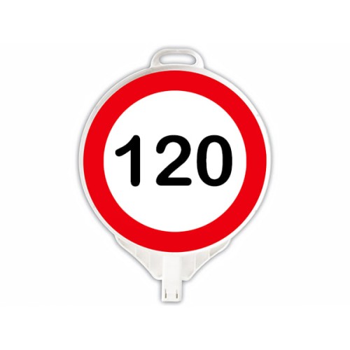 Round Maximum Speed ​​120 km Plastic Traffic Sign