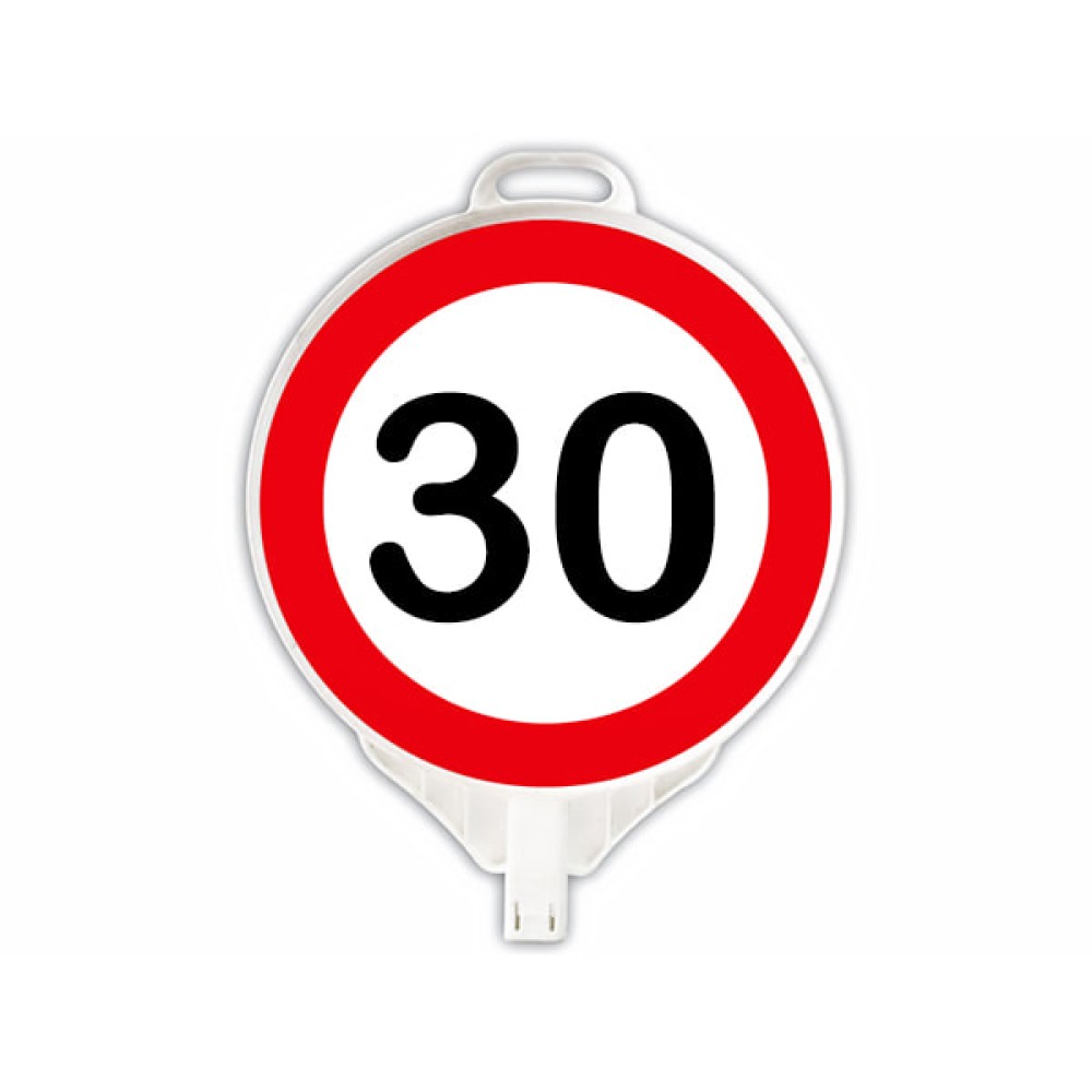 Round Maximum Speed ​​30 km Plastic Traffic Sign