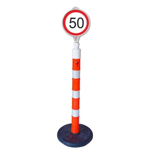 Round Maximum Speed ​​50 km Plastic Traffic Sign