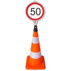 Round Maximum Speed ​​50 km Plastic Traffic Sign