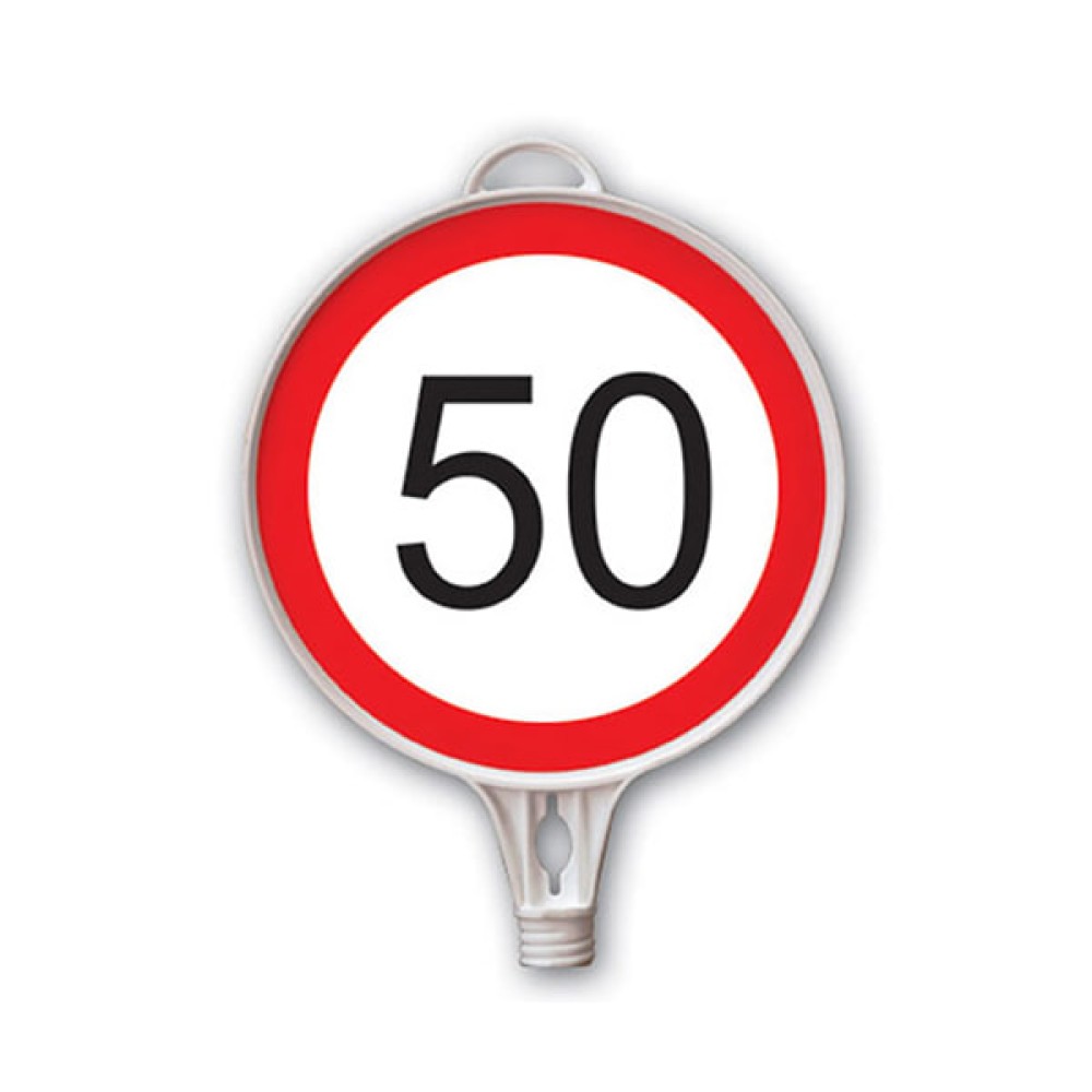 50 km Speed Limit Sign Maximum Speed 50 km Sign Plastic Traffic Sign