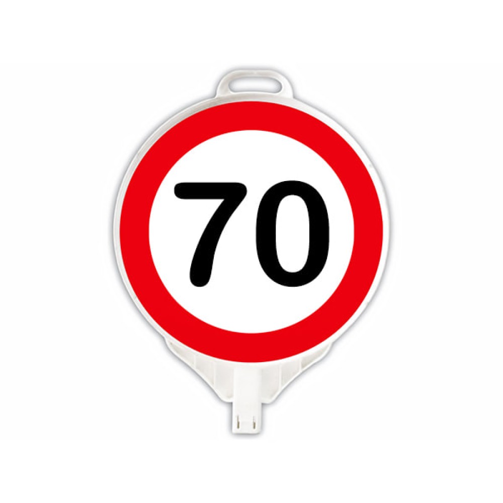 Round Maximum Speed ​​70 km Plastic Traffic Sign