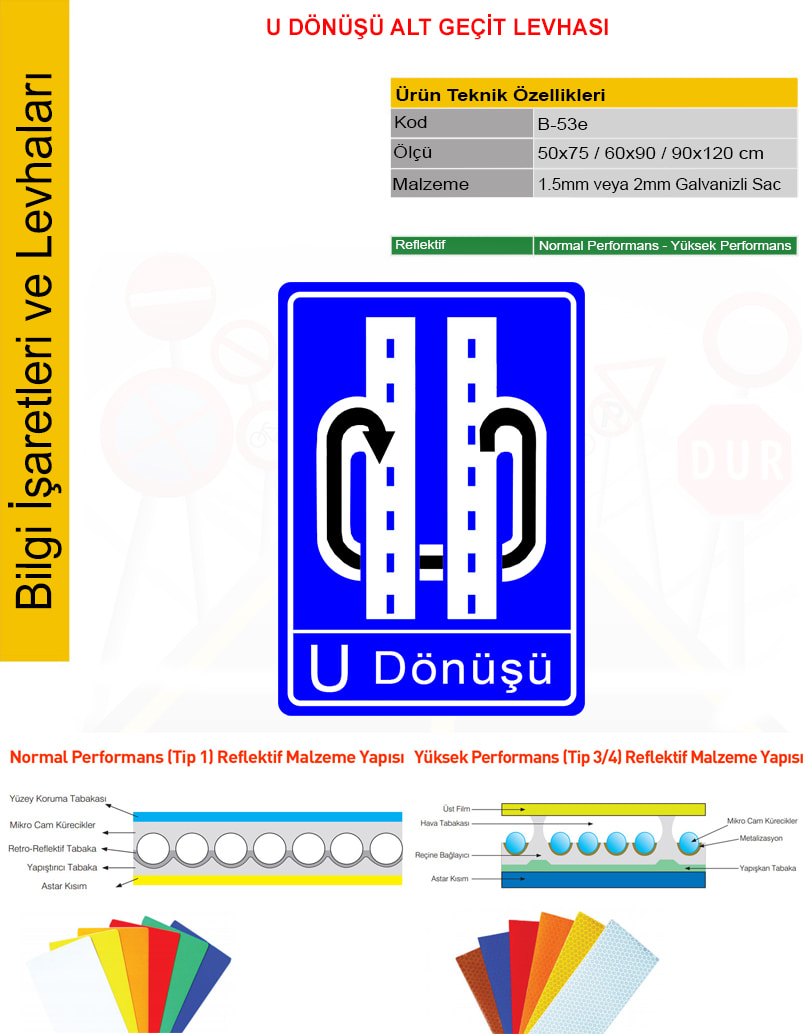 u dönüşü trafik işareti