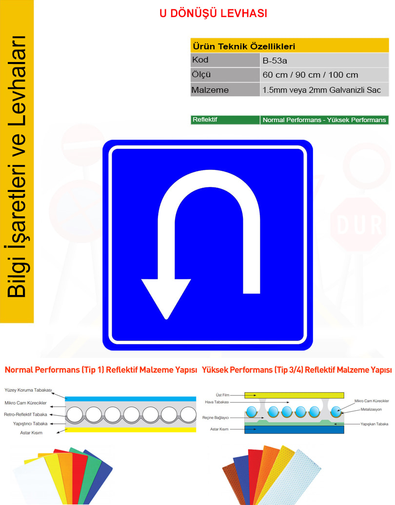 u dönüşü levhası