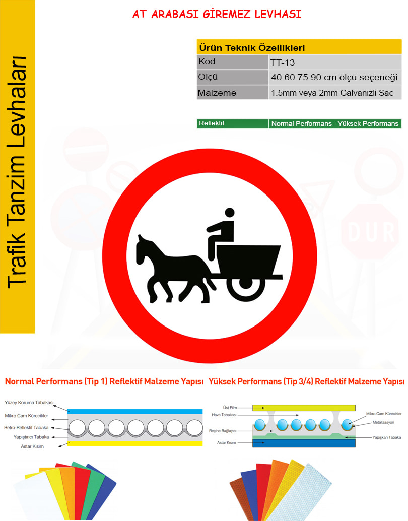 at arabası giremez levhası