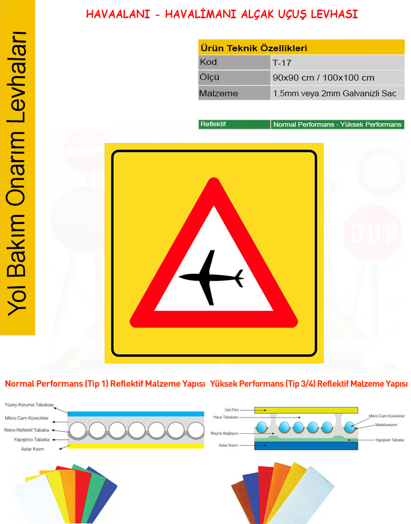 havalimanı alçak uçuş levhası